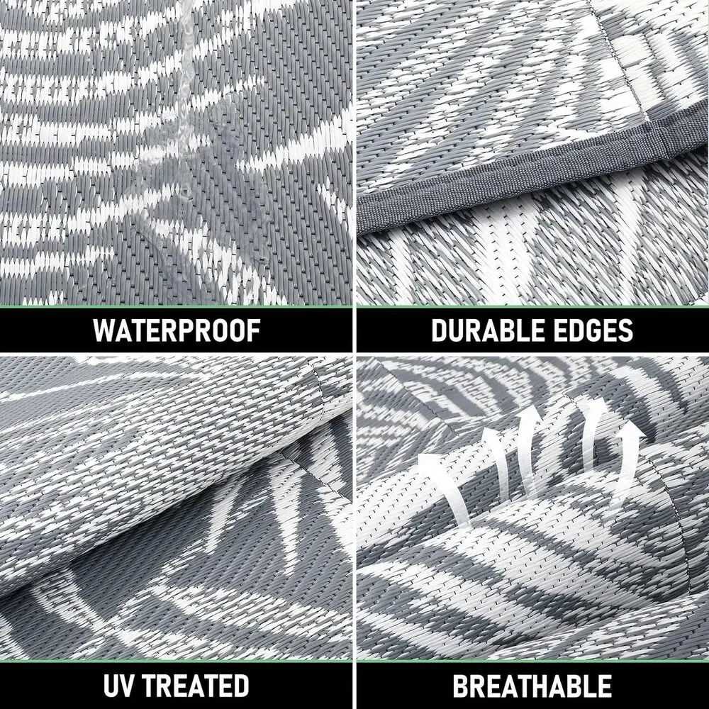 Outdoor Rug 5x7Ft Outdoor Plastic Straw for Patios